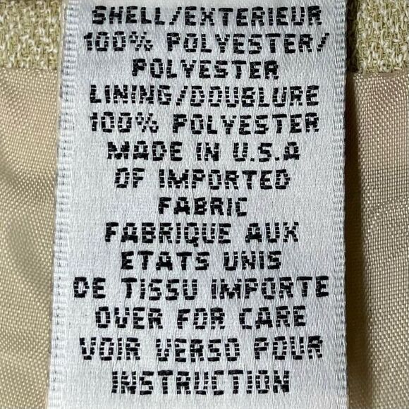 Talbots Herringbone Lined Pantsuit in Cream Women’s 10 - Picture 10 of 11